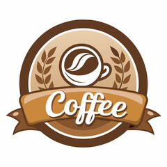 Minimal Coffee Logo, coffee cup sign, coffee cup icon