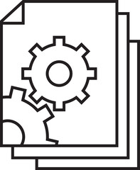 Document with Gears Icon
