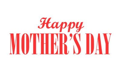 Beautiful elegant Happy Mothers day text design