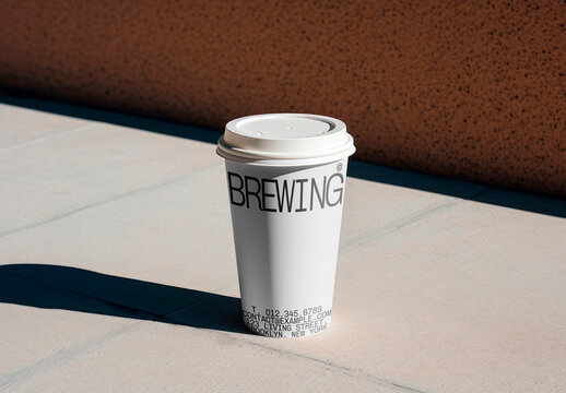 Coffee Cup Mockup With Generative AI 