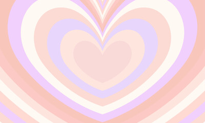 Flat design wildflower heart background