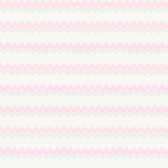 Pastels Chevron Fair Isle Seamless Pattern Design
