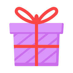 gift box icon illustration on white background