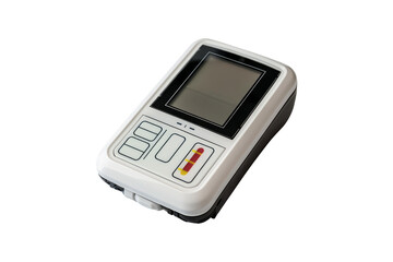 White Medical Device with LCD Screen and Buttons