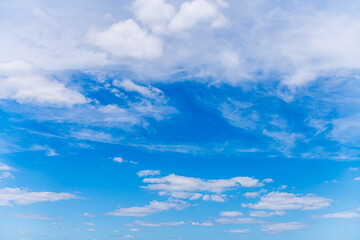 Beautiful cloudy sky in
Camargue, in the morning, in the south of France