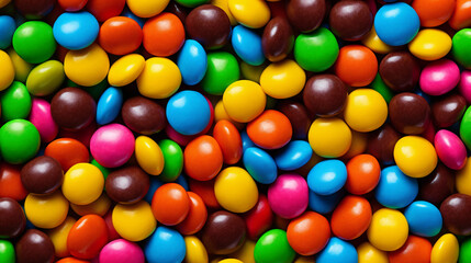 Obraz premium colorful jelly beans, colorful chocolate.