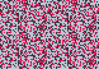 Fototapeta premium Pink tone pixel background. Pop art pixel background. Vector illustration in retro style.