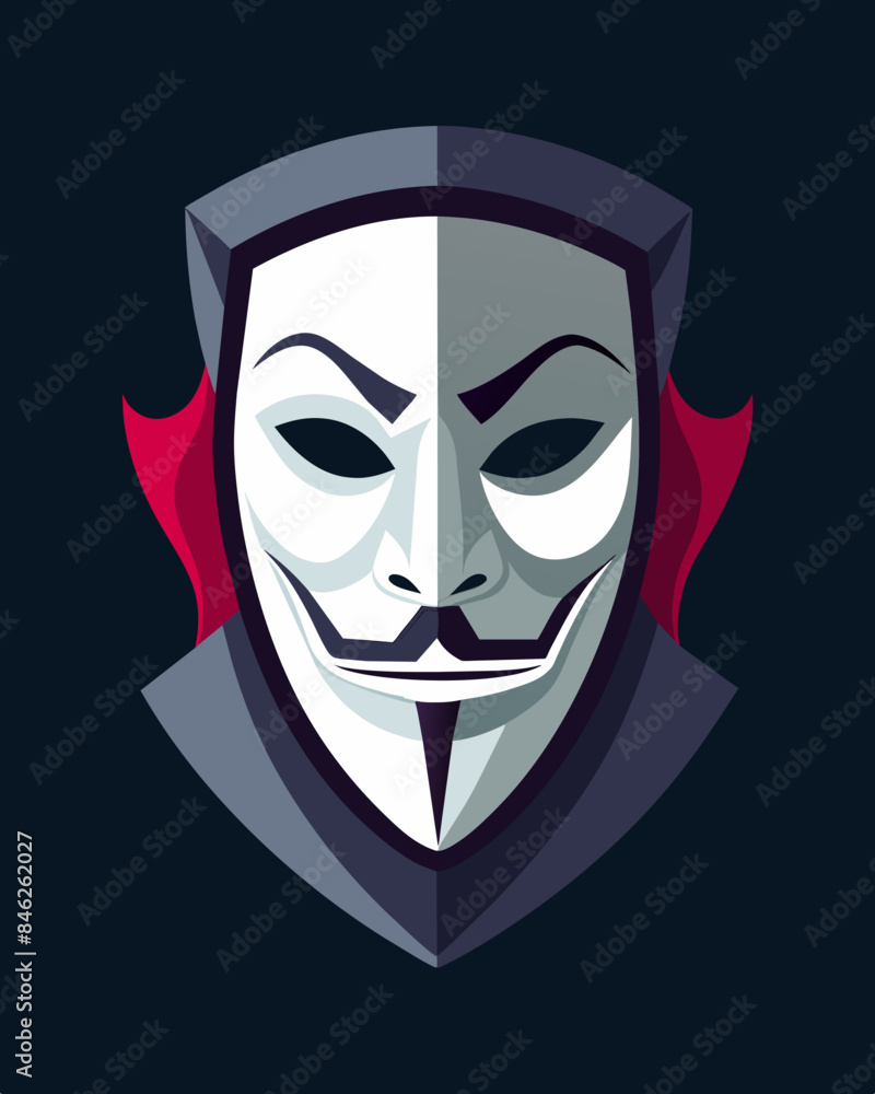 Poster the mask is a symbol of their manipulative nature used to deceive and control those around them whil