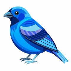 Obraz premium blue bird isolated