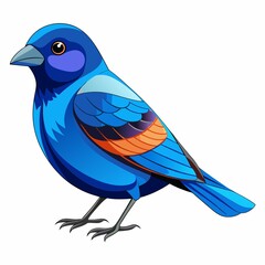 Obraz premium blue bird isolated