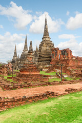 Awesome stupas (Chedis) of Wat Phra Si Sanphet in Ayutthaya