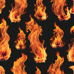 Fototapeta premium fire seamless