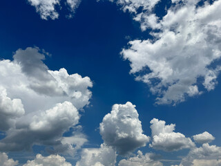 Clouds in the blue sky, amazing heaven cloudscape
