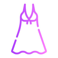 nightgown gradient icon