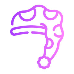 sleeping hat gradient icon