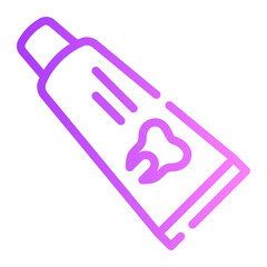 toothpaste gradient icon