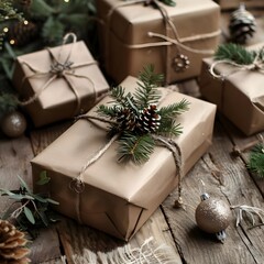 Vintage Christmas great design for any purposes Holiday greeting card design Happy new year New year background illustration Green natural background
