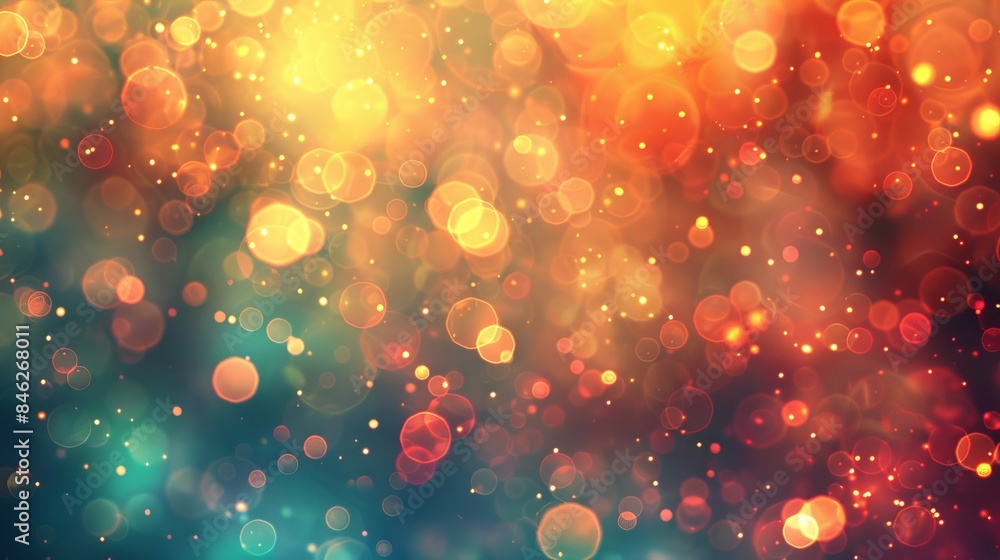Aufkleber abstract light blur and bokeh effect background with vector defocused sunshine and sparkling lights 