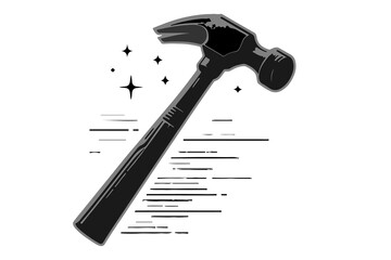hammer and nail vector image 2024, new hammer art, hammer tools