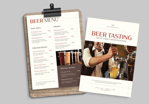 Beer Menu Template