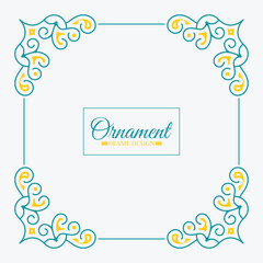 colorful art frame design template