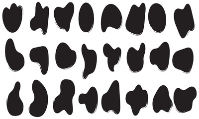 Charcoal sketch frame, organic shapes, paint brush banner, chalk grunge texture, smudge black border different shape . Coal style . isolated on white background . vector illustration. EPS 10/AI