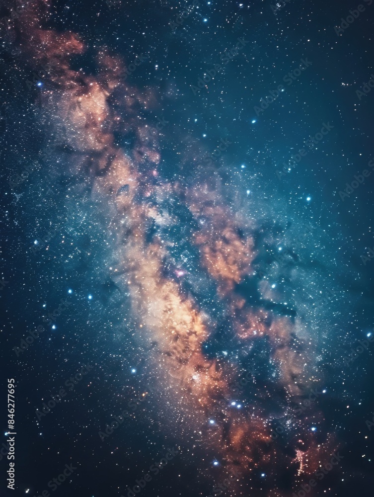 Canvas Prints the image is of a galaxy with a long, thin line of stars