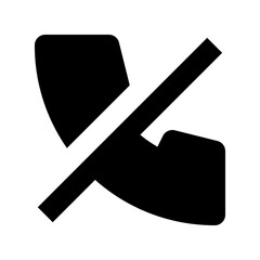 phone end call black icon