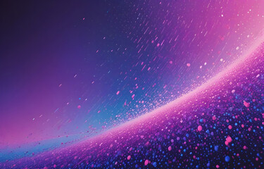 Obraz premium 3d render of abstract particle dots halftone in shades of purple, pink, and blue modern futuristic background design for header, poster, banner