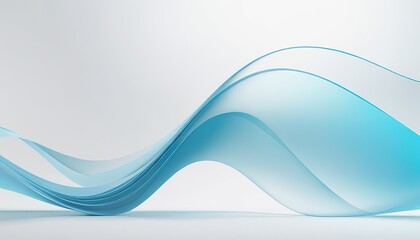 Abstract blue lines on a white background

