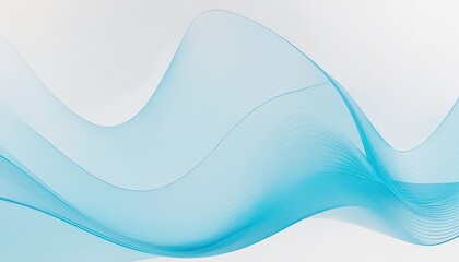 Abstract blue lines on a white background
