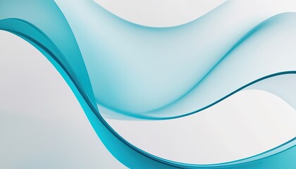 Abstract blue lines on a white background
