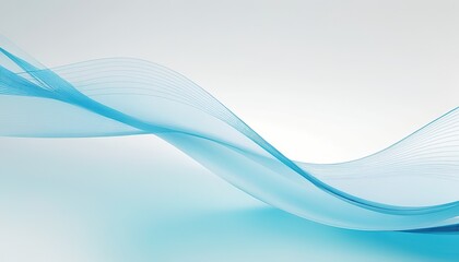 Abstract blue lines on a white background
