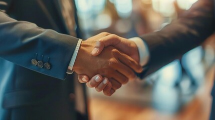 Professional Hand Gesture in Formal Suit