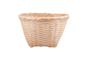 bamboo basket craft . Woven bamboo on transparent png