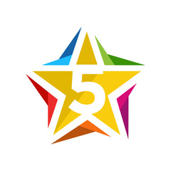 5 five star logo design excellence top rank sign