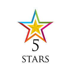 5 five star logo design excellence top rank sign