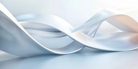 Naklejka premium A white and blue wave with a silver color