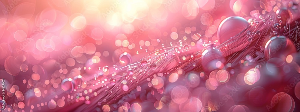 Poster intricate patterns and arrangements of atoms and molecules.