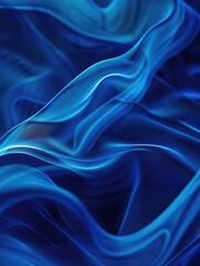 Fototapeta premium A blue and white image of a fabric with a blue flame