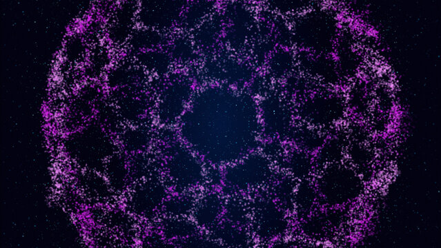 Abstract Polygon Particles Loop Background 4k 1:1 16:9 9:16