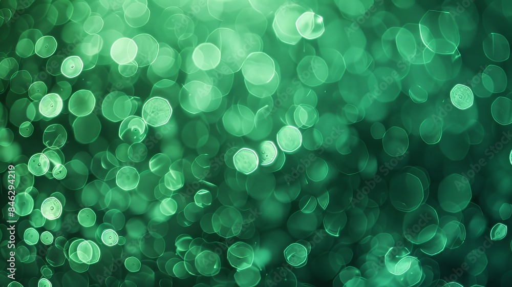 Poster green bokeh abstract light background with sunny nature elements for fresh and vibrant design projec