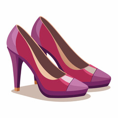 pink high heel shoes