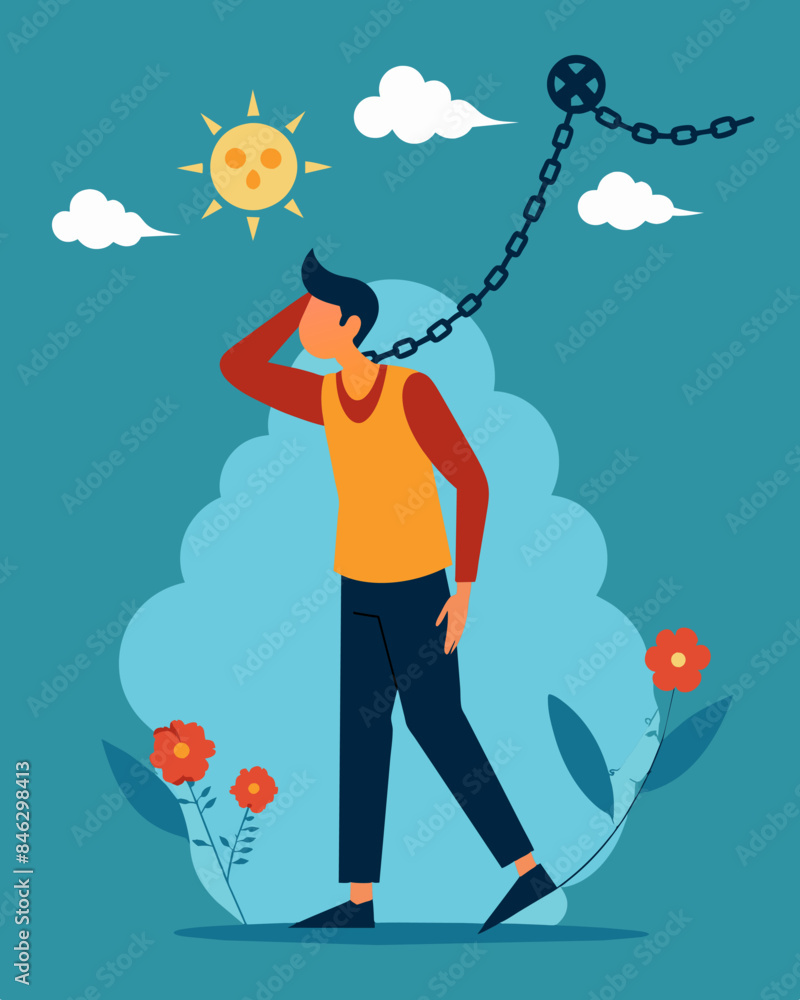 Poster the realization that the stress chains are selfinflicted as a person attempts to break free from the