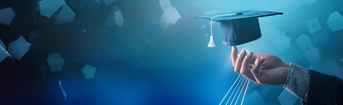 succes business man from online education e course concept
