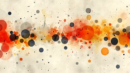 An abstract background featuring polka dots of varying sizes and muted earthy colors on a neutral background, hd quality, digital art, elegant and sophisticated, high contrast, modern design.