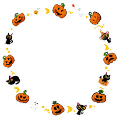 The halloween boarder line for party or holiday concept.