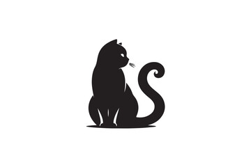 Obraz premium Peregrine Falcon silhouette vector style with white background11