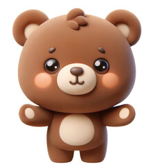 Fototapeta premium Cartoon bear 3d