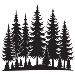 Obraz premium set of trees